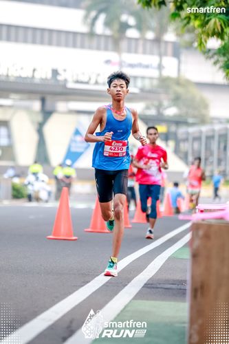 Race photo from Smartfren Run 2025 