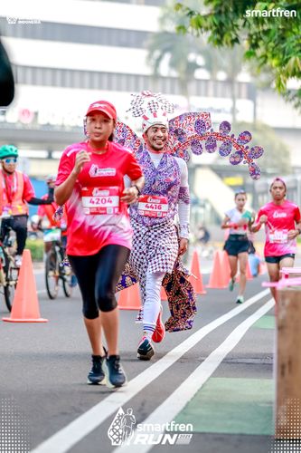 Race photo from Smartfren Run 2025 