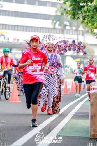 Race photo from Smartfren Run 2025 