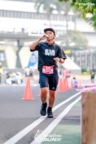 Race photo from Smartfren Run 2025 
