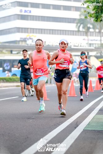 Race photo from Smartfren Run 2025 