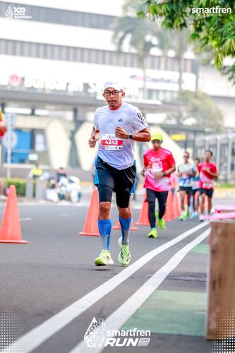 Race photo from Smartfren Run 2025 