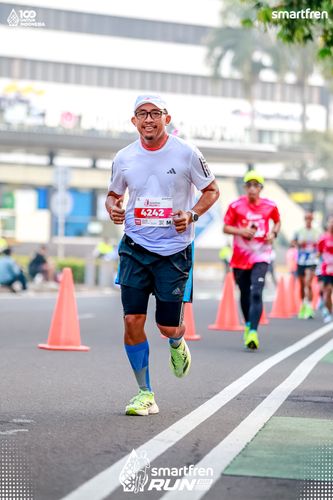 Race photo from Smartfren Run 2025 