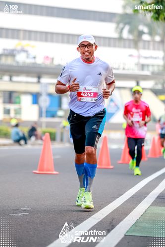 Race photo from Smartfren Run 2025 