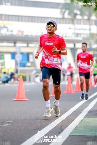 Race photo from Smartfren Run 2025 