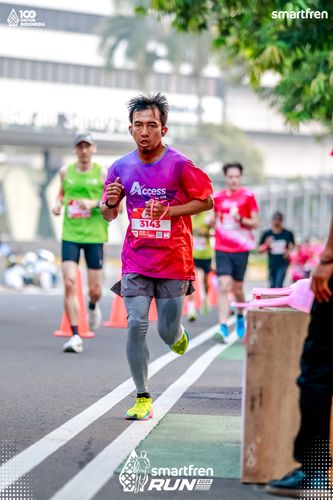 Race photo from Smartfren Run 2025 
