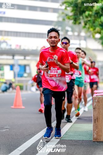 Race photo from Smartfren Run 2025 