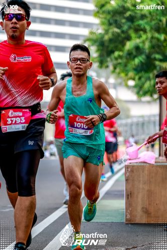 Race photo from Smartfren Run 2025 