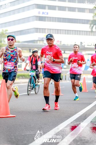 Race photo from Smartfren Run 2025 