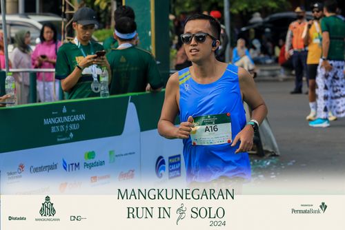 Race photo from Mangkunegaran Run 2024