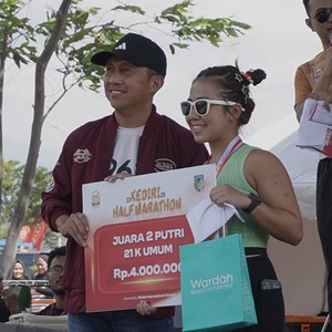 Race photo from KEDIRI HALF MARATHON 2026