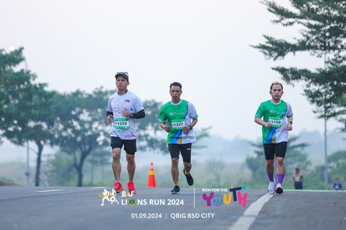 Race photo from BAF LIONS RUN 2024