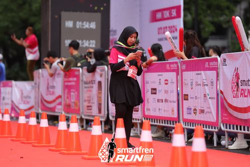 Race photo from Smartfren Run 2024