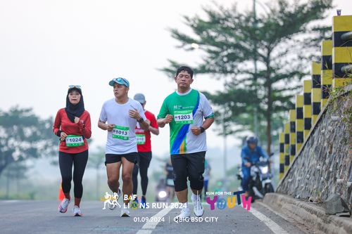 Race photo from BAF LIONS RUN 2024