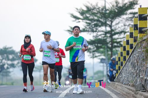 Race photo from BAF LIONS RUN 2024
