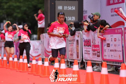 Race photo from Smartfren Run 2024