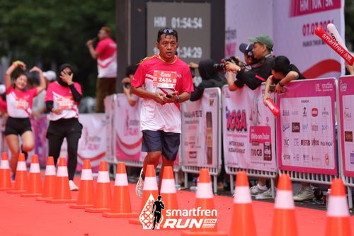 Race photo from Smartfren Run 2024