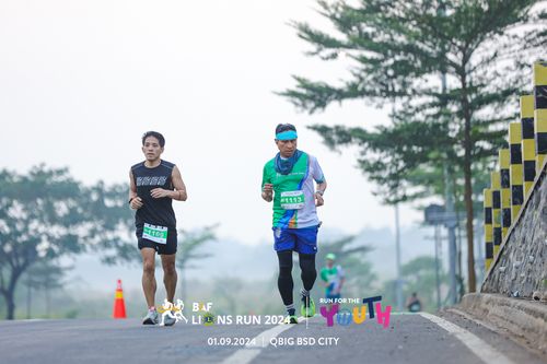 Race photo from BAF LIONS RUN 2024