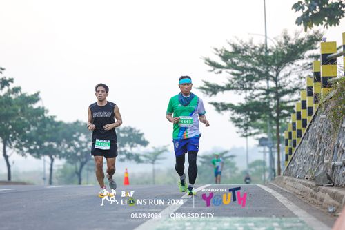 Race photo from BAF LIONS RUN 2024