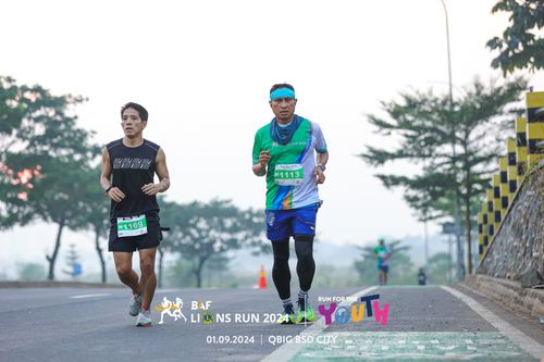 Race photo from BAF LIONS RUN 2024