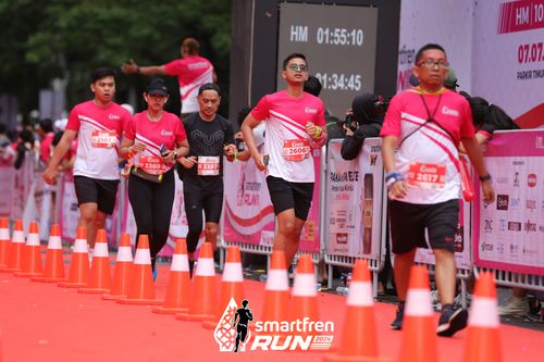 Race photo from Smartfren Run 2024