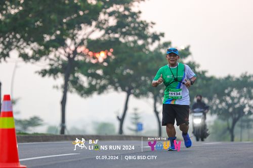 Race photo from BAF LIONS RUN 2024