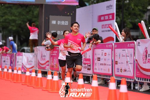 Race photo from Smartfren Run 2024
