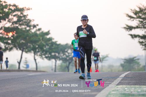 Race photo from BAF LIONS RUN 2024