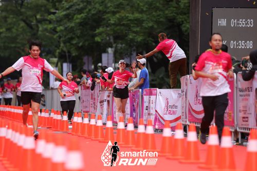 Race photo from Smartfren Run 2024