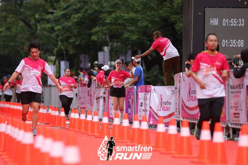 Race photo from Smartfren Run 2024
