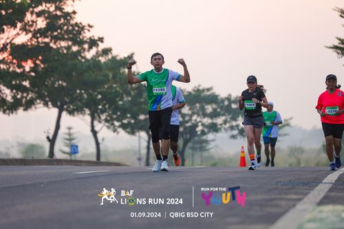 Race photo from BAF LIONS RUN 2024