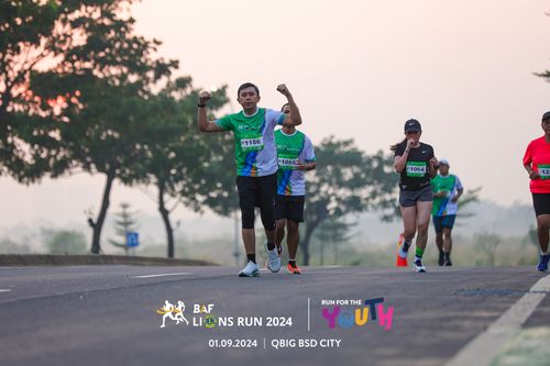 Race photo from BAF LIONS RUN 2024