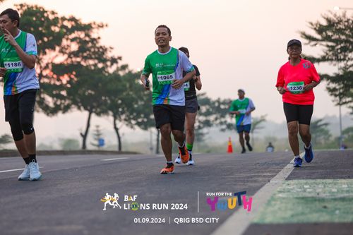 Race photo from BAF LIONS RUN 2024