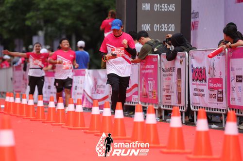 Race photo from Smartfren Run 2024