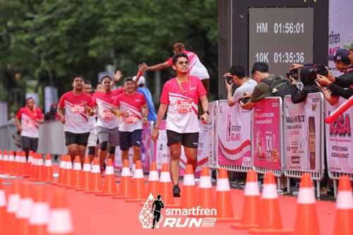 Race photo from Smartfren Run 2024