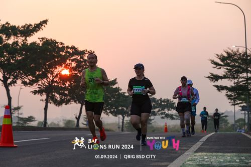 Race photo from BAF LIONS RUN 2024