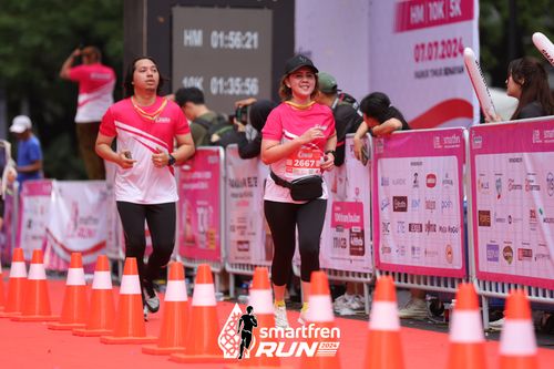 Race photo from Smartfren Run 2024