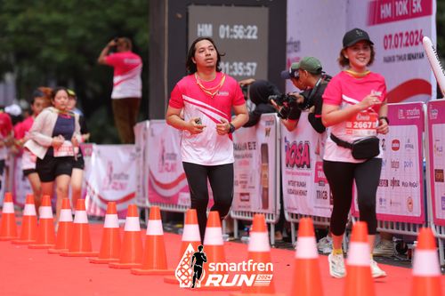 Race photo from Smartfren Run 2024