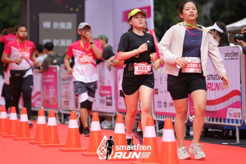 Race photo from Smartfren Run 2024