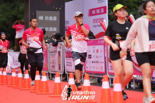 Race photo from Smartfren Run 2024