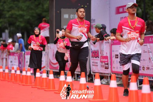 Race photo from Smartfren Run 2024