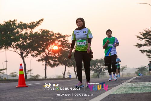 Race photo from BAF LIONS RUN 2024