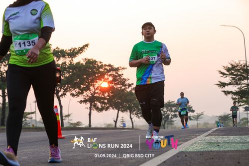 Race photo from BAF LIONS RUN 2024