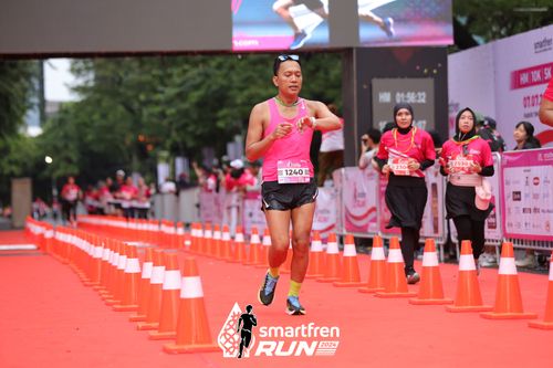 Race photo from Smartfren Run 2024