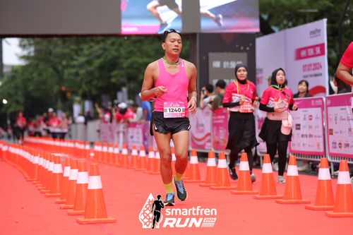 Race photo from Smartfren Run 2024