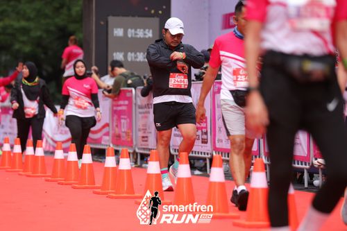 Race photo from Smartfren Run 2024