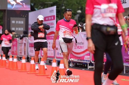 Race photo from Smartfren Run 2024