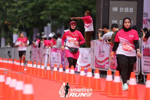 Race photo from Smartfren Run 2024