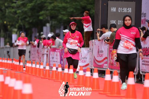 Race photo from Smartfren Run 2024