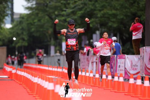 Race photo from Smartfren Run 2024